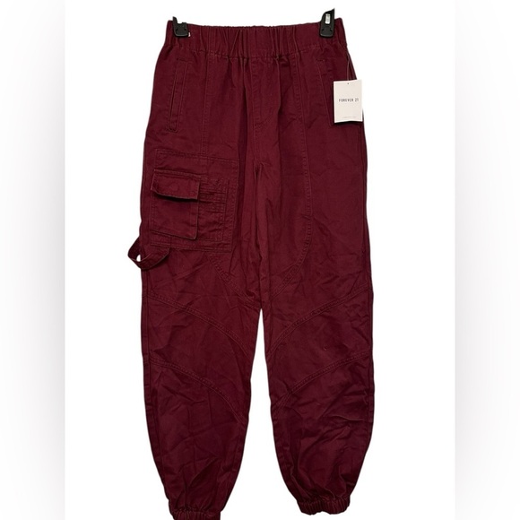 Forever 21 Twill Cargo Joggers size S - Picture 1 of 10